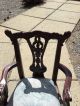 Vintage Walnut Victorian Doll Chair Small Child Seat Carved Wood Claw Ball Feet Unknown photo 3