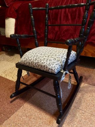 Antique Child ' S Rocking Chair photo