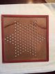 Antique/vtg.  Wooden Chinese Checkers Game Board - Pressman Co.  Hop Ching - Lightweig Primitives photo 1