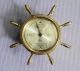 Vintage Brass Case Ship Wheel Tide Clock Time & Tide Nautical Boat Instrument Clocks photo 5