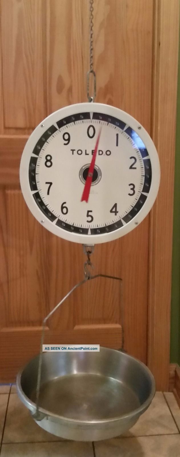 1952 Toledo Model 2110 Hanging Scale 30 Lb.  Capacity Scales photo