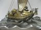 Silver960 The Japanese Treasure Ship.  94g/ 3.  31oz.  Takehiko ' S Work. Other Antique Sterling Silver photo 6