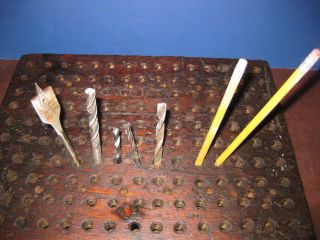 Us: Primitive Tool Holder Or Drill Bits Or Pencils Or Crayons Or Ammunition Folk photo