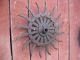 Vintage Steel & Cast Iron Spiked Wheel Rotary Hoe Steampunk/industrial Decor Primitives photo 2