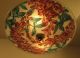 Adorable French Art Deco Chandelier 1930 - Signed: Loys Lucha - Enamel Painting Chandeliers, Fixtures, Sconces photo 1