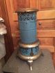 Antique Blue Porcelain Enamelware Perfection Smokeless Oil Heater No 630 Stoves photo 3
