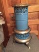 Antique Blue Porcelain Enamelware Perfection Smokeless Oil Heater No 630 Stoves photo 6