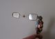 Antique Victorian Gilt Solid Silver Small Lorgnettes Folding Eyeglasses Optical photo 8