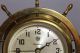 Vintage Waterbury Ships Bell Clock No 19 W/thermometer & Barometer Clocks photo 5