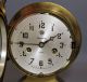 Vintage Waterbury Ships Bell Clock No 19 W/thermometer & Barometer Clocks photo 8