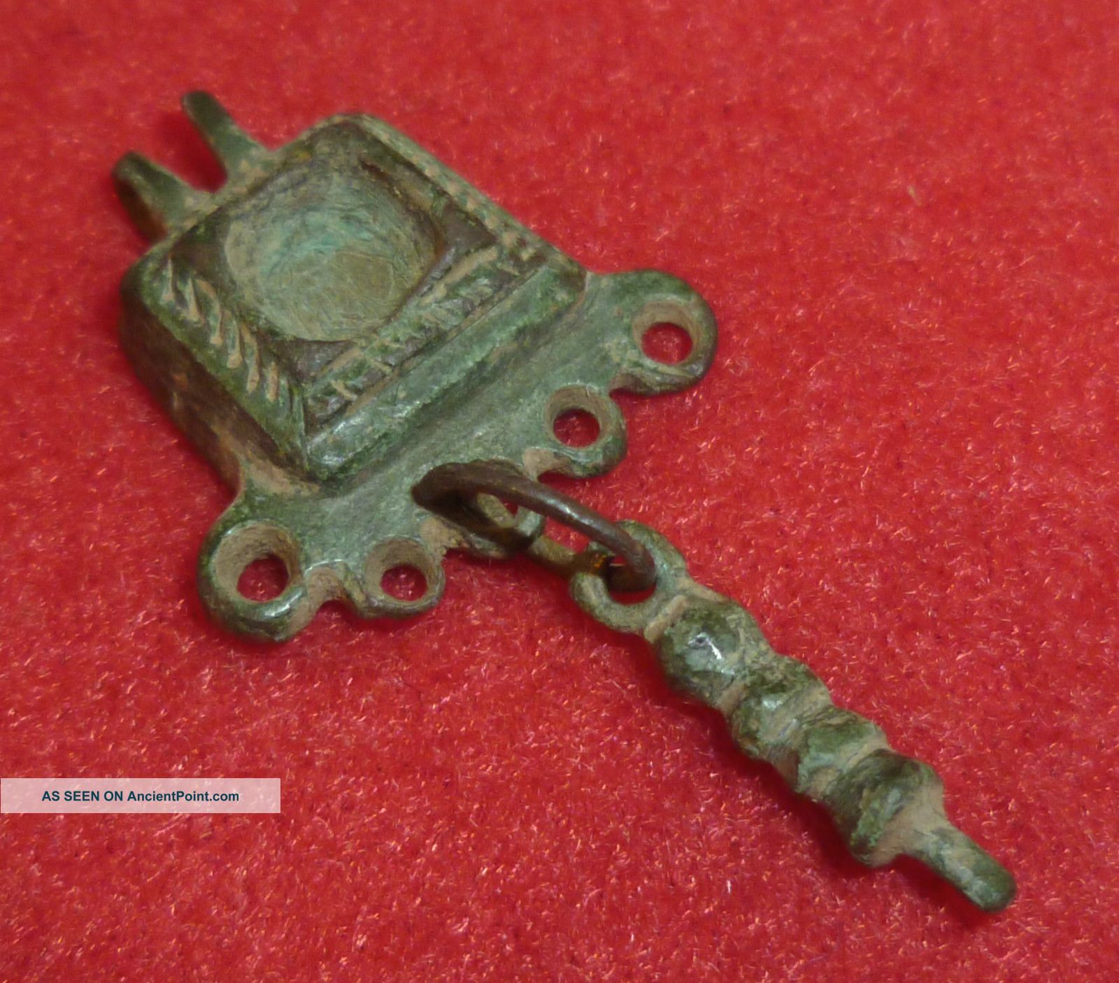 Viking Ancient Artifact - Bronze Amulet / Pendant Circa 700 - 800 Ad - 2888 - Scandinavian photo