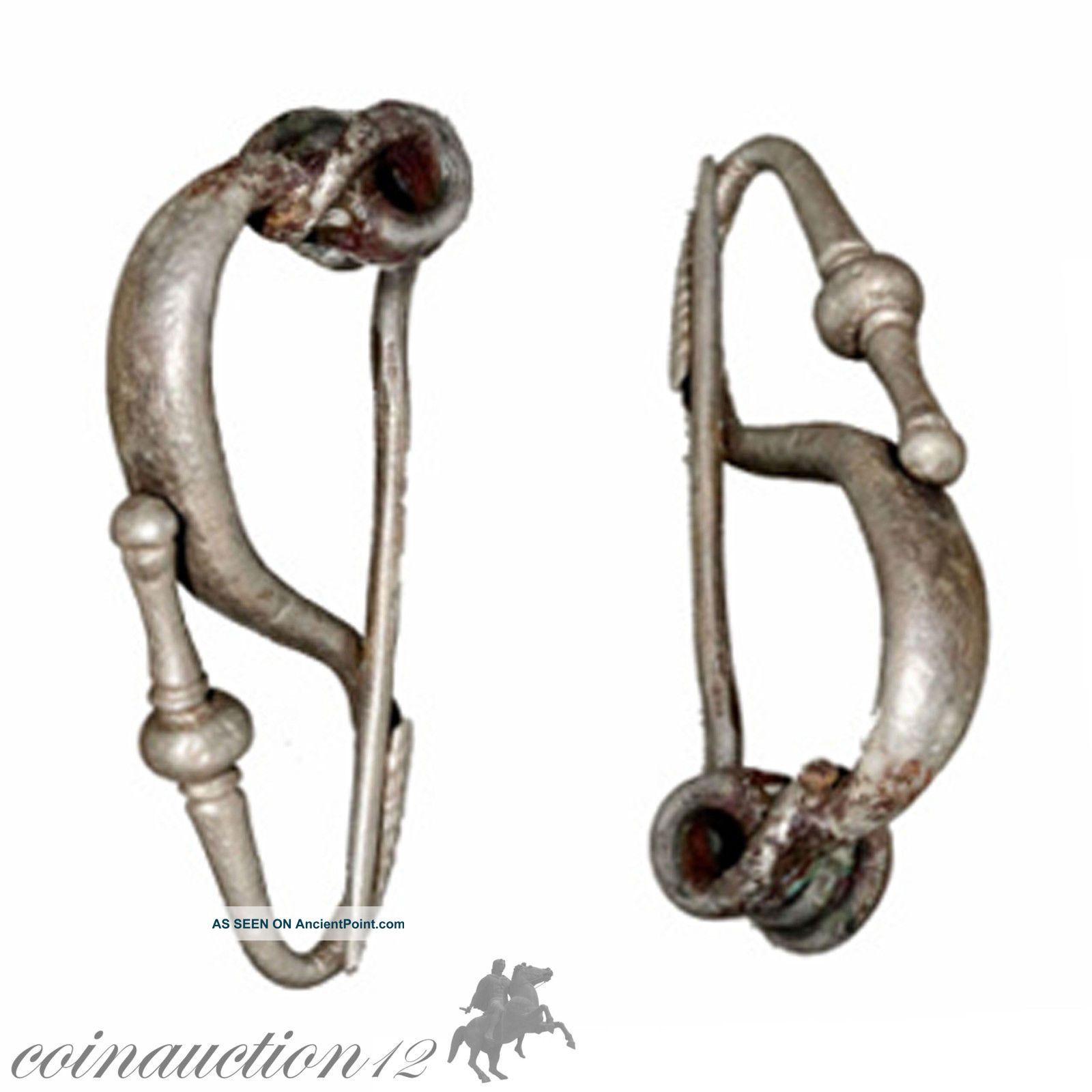 Roman Silver Fibula Brooch 100 - 300 Ad Roman photo