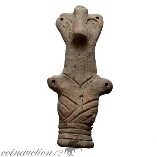 Prehistoric Anthropomorphic Figure Statue Vinca 4500 - 3500 Bc photo