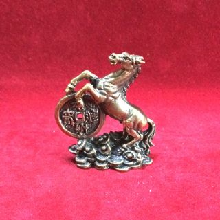 Wealth Horse Love Attraction Luck Success Wealth Charm Good Life Thai Amulet photo