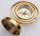 Victorian Nautical Ship Floating Compass Norway Antique Brass Jumble Compass Vtg Compasses photo 2