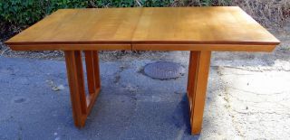 Mid Century Modern Conant Ball Birch Dining Room Table Designed By Russel Wright photo