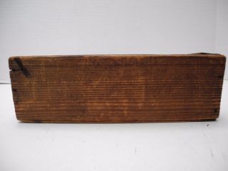 Antique Solid Wood Box With Sliding Cover 5.  35 