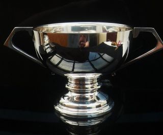 Art Deco Silver Trophy Cup,  Sheffield 1949,  Walker & Hall photo