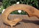 Antique Russian Custom Made Wooden Kovsh Ladle Bowl W/ Ornate Horse Head Handle Bowls photo 2