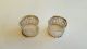 A Stylish Solid Silver Napkin Rings Birmingham 1919 Napkin Rings/Clips photo 1