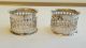 A Stylish Solid Silver Napkin Rings Birmingham 1919 Napkin Rings/Clips photo 2