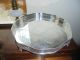 Vintage Sheffield Silver Plated On Copper Shaped Gallery Tray Platters & Trays photo 1