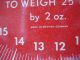 Vintage Effem Red Face Weigh Scale 25 Pound By 2 Ounce Marks - Western Germany Scales photo 7