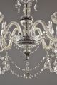 Mid Century Crystal Pendant Chandelier C1960 Vintage Antique Ceiling Light Glass Chandeliers, Fixtures, Sconces photo 3