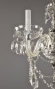 Mid Century Crystal Pendant Chandelier C1960 Vintage Antique Ceiling Light Glass Chandeliers, Fixtures, Sconces photo 4