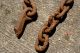 5 ' Rusty Old Chain,  Railyard,  Primitive Repurpose Steampunk Industrial Hangers Primitives photo 6