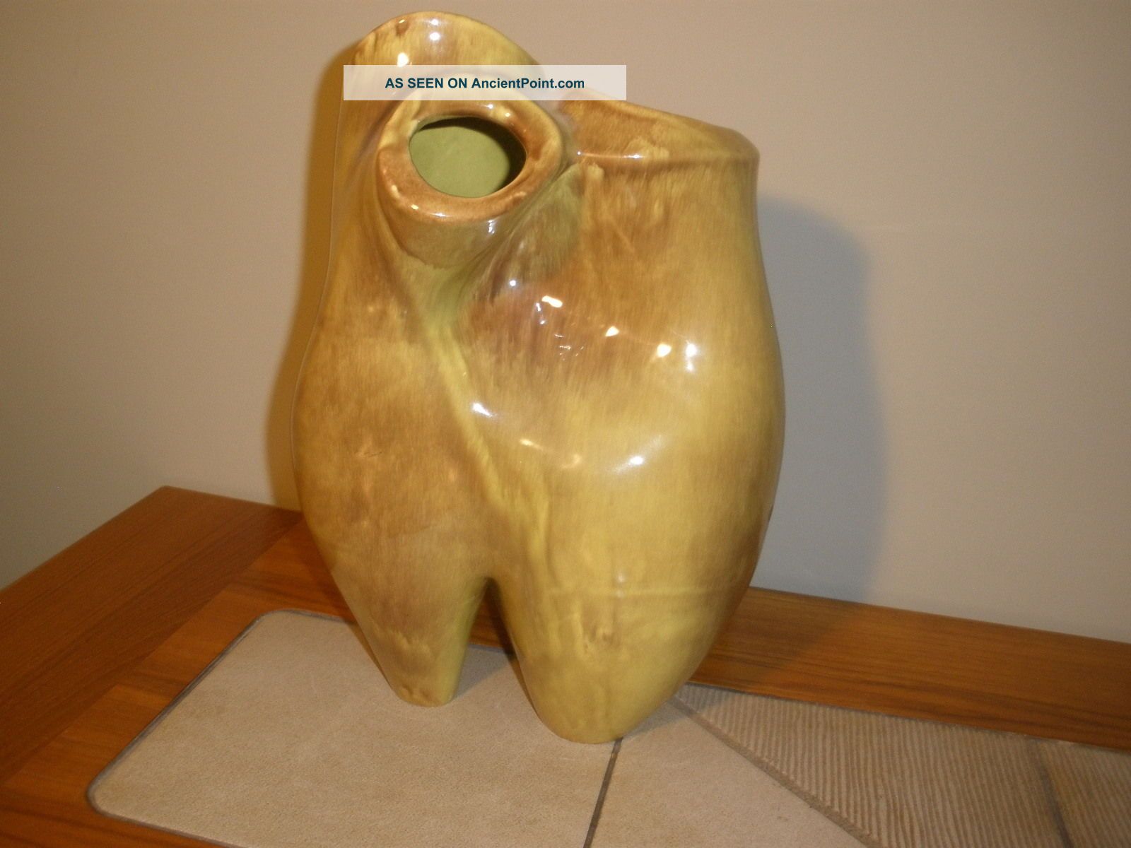 Mid Century Modern Heifetz Table Lamp Base Glazed Ceramic Mid-Century Modernism photo