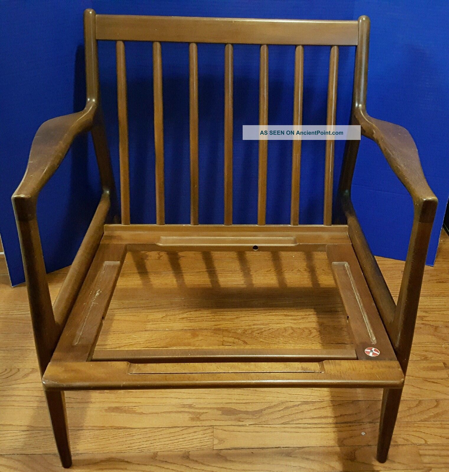 Kofod Larsen Selig Vtg Mid Century Danish Modern Teak Wood Lounge Chair. Mid-Century Modernism photo