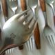 48 Pc.  Jens Quistgaard Dansk Fjord Germany Teak & Stainless Steel Flatware Mid-Century Modernism photo 9