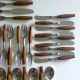 48 Pc.  Jens Quistgaard Dansk Fjord Germany Teak & Stainless Steel Flatware Mid-Century Modernism photo 2
