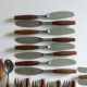 48 Pc.  Jens Quistgaard Dansk Fjord Germany Teak & Stainless Steel Flatware Mid-Century Modernism photo 7
