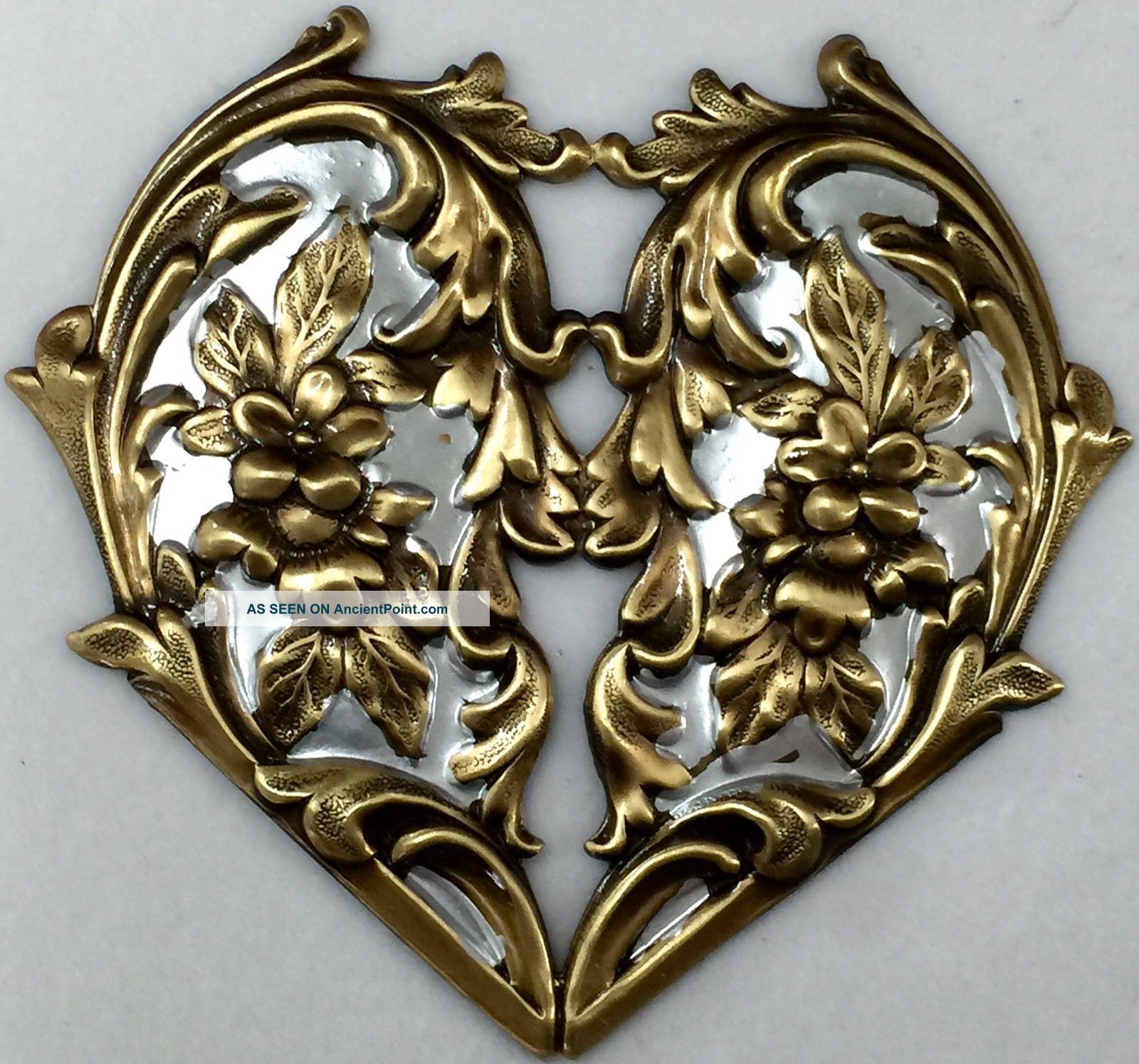 Silver Leaf On Stamped Brass 