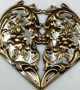 Silver Leaf On Stamped Brass 