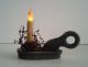 Primitive Country Farmhouse Wooden Finger Loop Candle Holder Grungy Candle Primitives photo 3