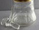 Antique 19thc Etched Glass Decanter W/ Stopper 11 