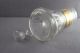 Antique 19thc Etched Glass Decanter W/ Stopper 11 