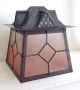 Arts And Crafts Style Vintage Lantern Hanging Ceiling Porch Lamp Light 20th Century photo 3