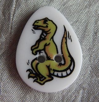 Vintage Realistic Button Dinasour Egg 551b photo