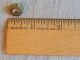 Antique 1800 ' S Jeweled & Brass Waistcoat Button 719a Buttons photo 2