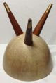 Mid Century Danish Modern Fiberglass Bullet Planter Tripod Base Mid-Century Modernism photo 1