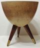 Mid Century Danish Modern Fiberglass Bullet Planter Tripod Base Mid-Century Modernism photo 2