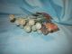 Vintage Hand Craved Life Sized Jade Grape Cluster Silk Wrapped Wired Fruit Other Antique Chinese Statues photo 3