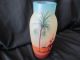 Art Deco Czchoslovakian Cameo? Glass Vase Hand Painted Glass Vase,  C - 1920,  S Vases photo 3