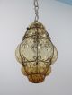 1950’s Mid Century Murano Hand Blown Glass Chandelier Lantern – Barovier Seguso Mid-Century Modernism photo 1