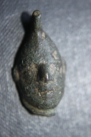 Ancient Roman Early Head Applique 2/3rd Century Ad photo