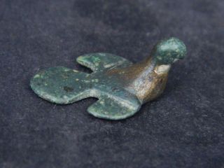 Ancient Bronze Bird Bactrian 300 Bc Gl1787 photo